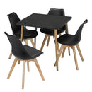 Mercer Wooden Black Dining Table by Lavishway | Dining Tables-30924