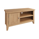 Guildford Solid Oak Wooden 1 Door TV Unit by Lavishway | TV Units Cabinets-31934