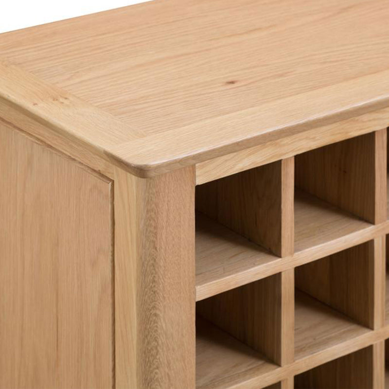 Nordic Oak Single Door Wine Cabinet by Lavishway | Wine Racks-32165