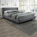 Edburgh Luxury Grey Fabric Bed by Lavishway | Fabric Beds-26925