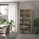 Prima Oak Finish 4 Shelves Bookcase by Lavishway | Book Shelves and Cabinets-29288