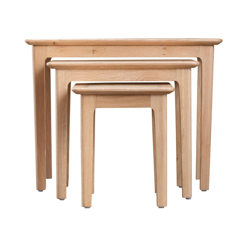 Nordic Oak Single Drawer Side Table by Lavishway | Nest of Tables-32229