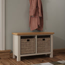 Rutland Dove Grey Painted Hall Bench by Lavishway | Benches & Storage Benches-31324