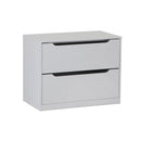 Marseille Soft Grey Painted 2 Drawer Chest by Lavishway | Chest Of Drawers-35843
