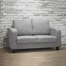 2 Seater Grey Linen Fabric Sofa by Lavishway | Fabric Sofas-34825