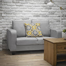 2 Seater Grey Linen Fabric Sofa by Lavishway | Fabric Sofas-34824