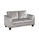 2 Seater Silver Crushed Velvet Sofa by Lavishway | Velvet Sofa-34820