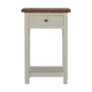 2 Toned Solid Wood 1 Drawer Telephone Table by Lavishway | Side Tables-22911