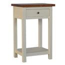 2 Toned Solid Wood 1 Drawer Telephone Table by Lavishway | Side Tables-22910