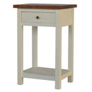 2 Toned Solid Wood 1 Drawer Telephone Table by Lavishway | Side Tables-22912
