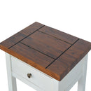 2 Toned Solid Wood 1 Drawer Telephone Table by Lavishway | Side Tables-22915