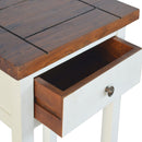 2 Toned Solid Wood 1 Drawer Telephone Table by Lavishway | Side Tables-22914