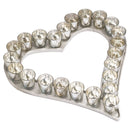 Aluminium Silver Glass Heart Tray by Lavishway | Decorative Trays-39653