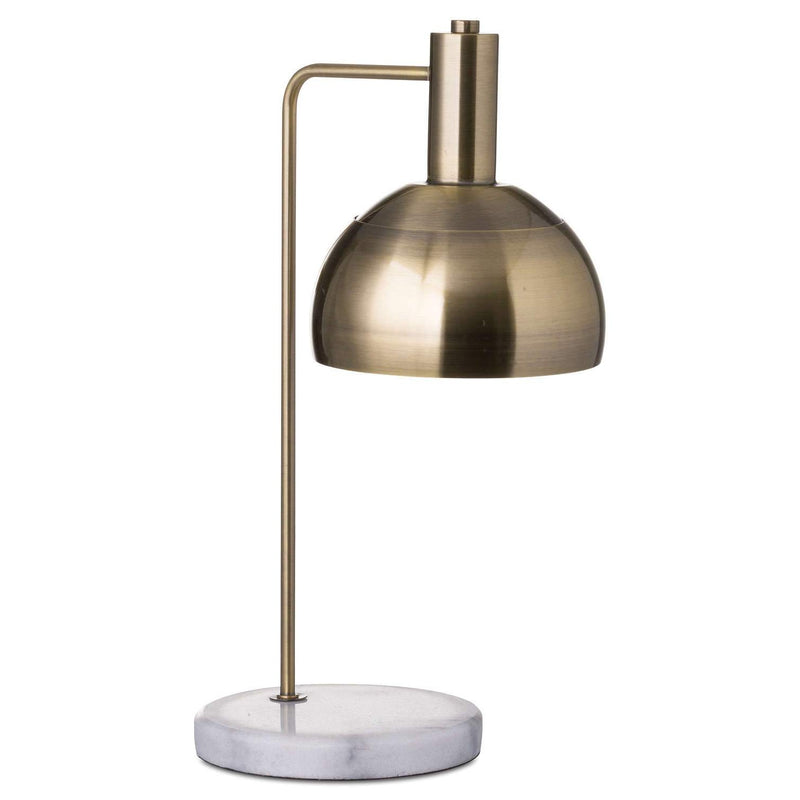 Marble & Brass Adjustable Desk Lamp by Lavishway | Table Lamps-39738