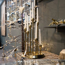 Brass Circular Multi Candle Holder by Lavishway | Candle Holders-39614