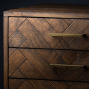 Havana Gold 3 Drawer Bedside Table by Lavishway | Bedside Tables-40049