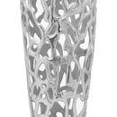 Silver Small Perforated Coral Inspired Vase by Lavishway | Vases-39697