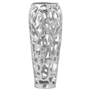 Silver Small Perforated Coral Inspired Vase by Lavishway | Vases-39696