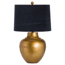 Knowles Bronze Table Lamp With Black Velvet by Lavishway | Table Lamps-26589