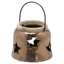 Evi Antique Bronze Small Star Lantern by Lavishway | Candle Holders-39626