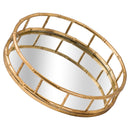 Set of 2 Detailed Circular Trays by Lavishway | Decorative Trays-39667