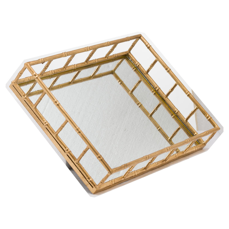 Set of 2 Detailed Rectangular Trays by Lavishway | Decorative Trays-39712