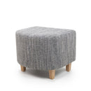 Contemporary Tub Tweed Chair & Stool Set by Lavishway | Bedroom Chairs-27298