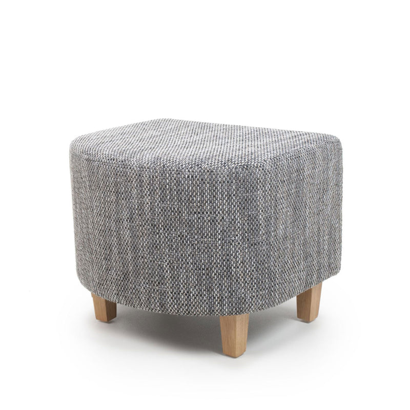 Contemporary Tub Tweed Chair & Stool Set by Lavishway | Bedroom Chairs-27298
