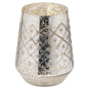 Silver Medium Foil Effect Candle Holder by Lavishway | Candle Holders-39585