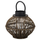 Brown Bamboo Style Large Lantern by Lavishway | Candle Holders-39631