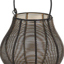 Glowray Bulbous Wire Metal Lantern by Lavishway | Candle Holders-39628