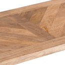 Nordic Parquet Top Console Table by Lavishway | Hallway Console Table-26922