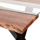 Live Edge X Legs River Modern Dining Table by Lavishway | Dining Tables-26817