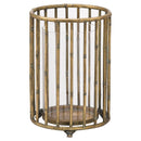 Large Metallic Golden Bamboo Lantern by Lavishway | Candle Holders-39733