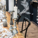 Metallic Hexagonal Candle Pillar by Lavishway | Candle Holders-39571