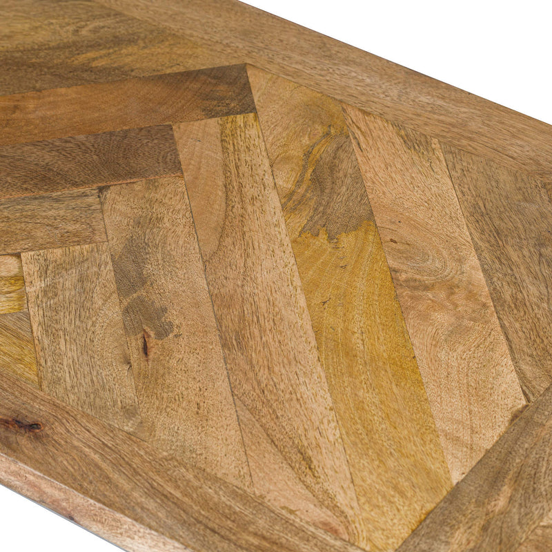 Nordic Parquet Top Dining Bench by Lavishway | Dining Benches-26907