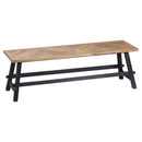 Nordic Parquet Top Dining Bench by Lavishway | Dining Benches-26905