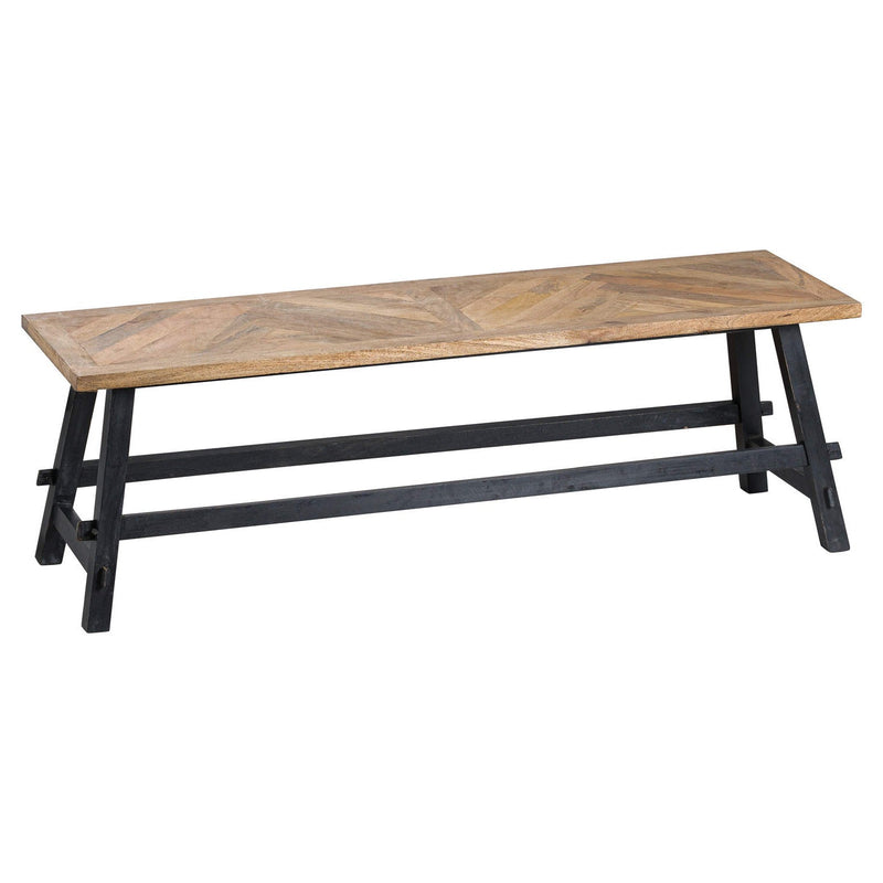 Nordic Parquet Top Dining Bench by Lavishway | Dining Benches-26905