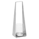 Large Silver Pyramid Silver Lantern by Lavishway | Candle Holders-39668