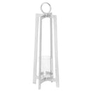 Cast Silver large Lantern With Metal Interior by Lavishway | Candle Holders-39669