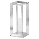 Cast Aluminum Candle Stand In Silver by Lavishway | Candle Holders-39612