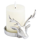 Cast Silver Stag Small Candle Holder by Lavishway | Candle Holders-39563
