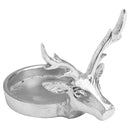 Cast Silver Stag Small Candle Holder by Lavishway | Candle Holders-39564