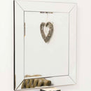 Silver Art Deco Beveled Decorative Mirror by Lavishway | Wall Mirrors-41675