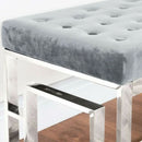 Upholstered Velvet Blush Seat Bench by Lavishway | Benches & Storage Benches-41611