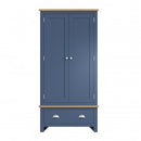Rutland Blue Painted Gents Wardrobe by Lavishway | Wardrobe-33822