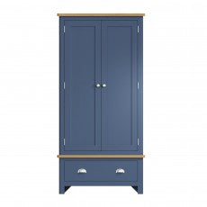 Rutland Blue Painted Gents Wardrobe by Lavishway | Wardrobe-33822