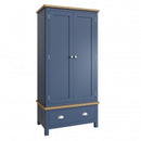 Rutland Blue Painted Gents Wardrobe by Lavishway | Wardrobe-33821
