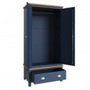 Rutland Blue Painted Gents Wardrobe by Lavishway | Wardrobe-33820