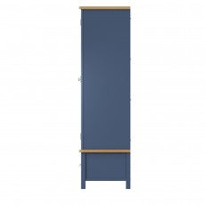 Rutland Blue Painted Gents Wardrobe by Lavishway | Wardrobe-33824